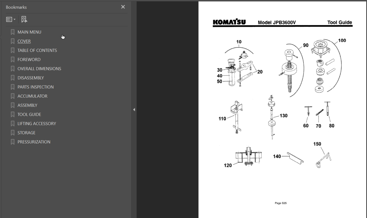 JPB3600V Shop Manual