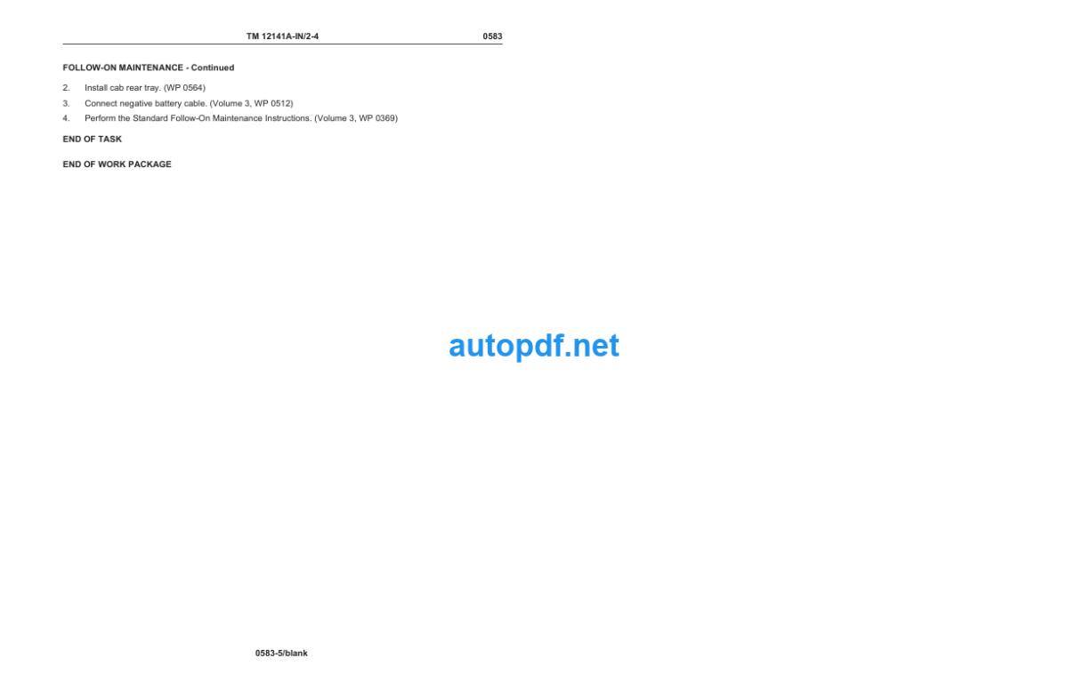 250G Hydraulic Excavator Technical Manual VOL 4 OF 5 (TM12141A-IN2-4)