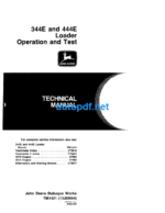 344E and 444E Loader Operation and Test Technical Manual (TM1421)