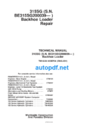 315SG (SN BE315SG200039— ) Backhoe Loader Repair Technical Manual