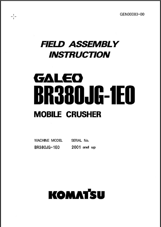 BR380JG-lE0 (GEN00083-00) Shop Manual