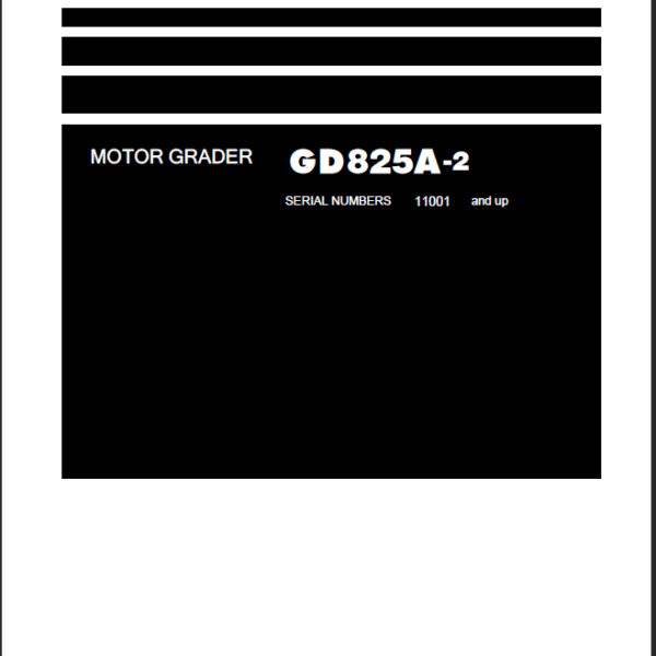 GD825A-2 (GEN00256-01) Shop Manual