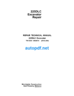 225DLC Excavator Repair Technical Manual (TM10085)