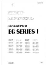 EG SERIES I Shop Manual