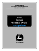 240 and 250 Skid Steer Technical Manual (TM1747)