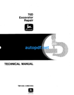 70D Excavator Repair Technical Manual (TM1408)