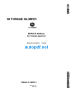 50 Forage Blower Service Manual (SM2006)