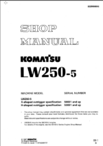 LW250-5 Shop Manual