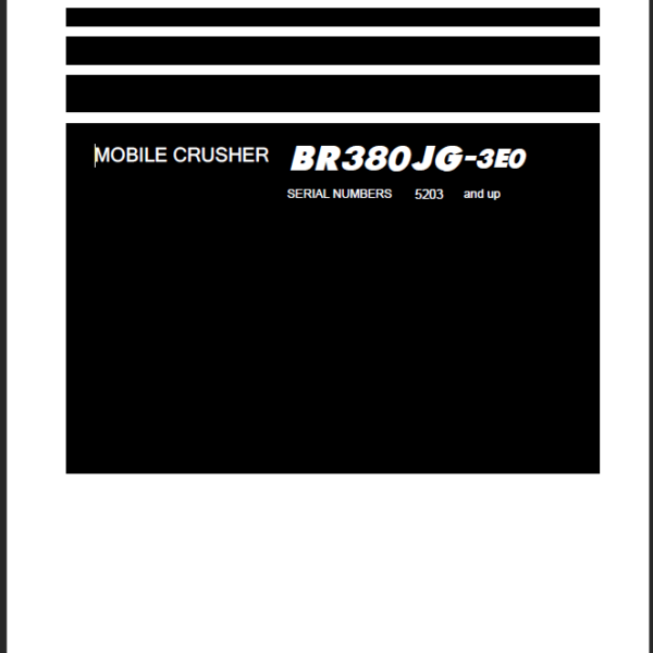 BR380JG-3E0 Shop Manual