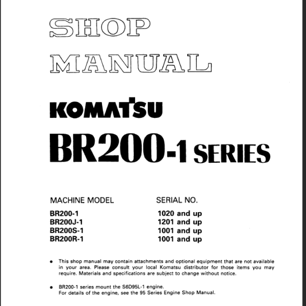 BR200-1 SERIES Shop Manual