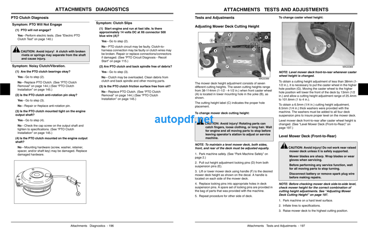 7H17 Export Commercial Walk-Behind Mower Technical Manual (TM2325)