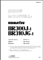 BR300J-1 BR310JG-1 Shop Manual