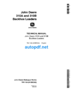 310A and 310B Backhoe Loaders Technical Manual