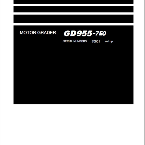 GD955-7E0 (GEN00277-00) Shop Manual