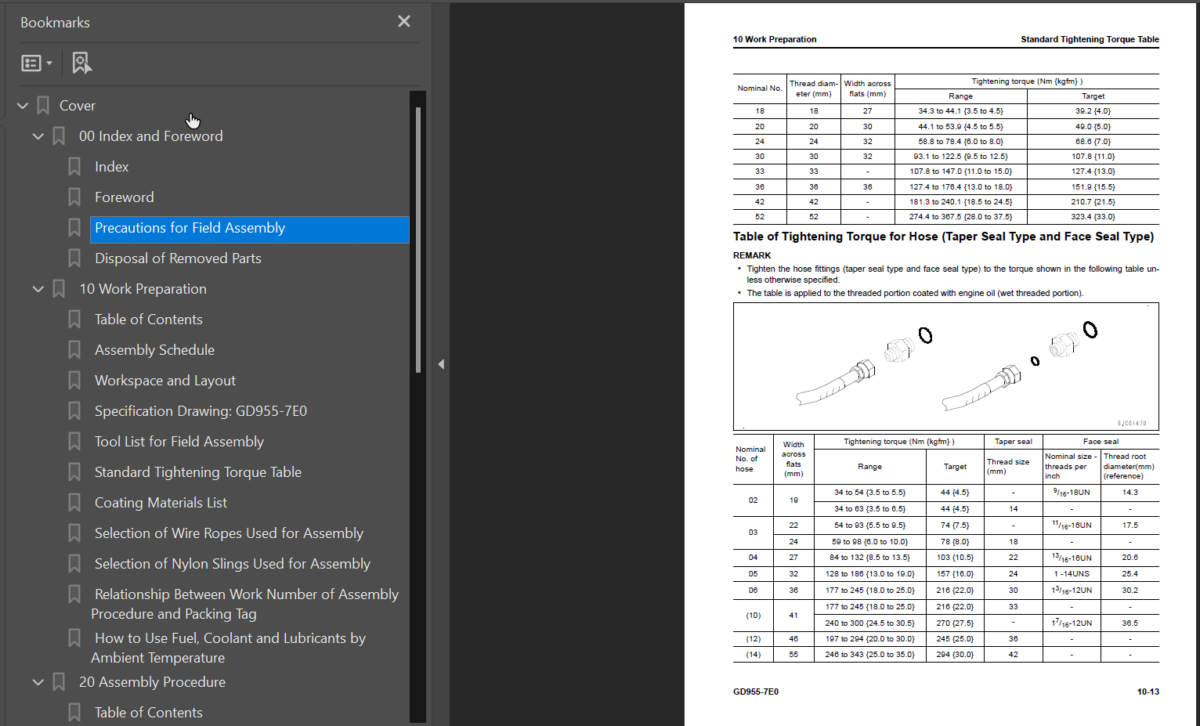 GD955-7E0 (GEN00277-00) Shop Manual