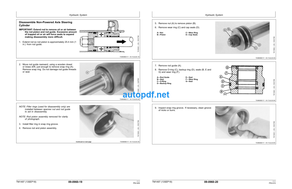 300D 310D and 315D Backhoe Loader Repair Technical Manual (TM1497)