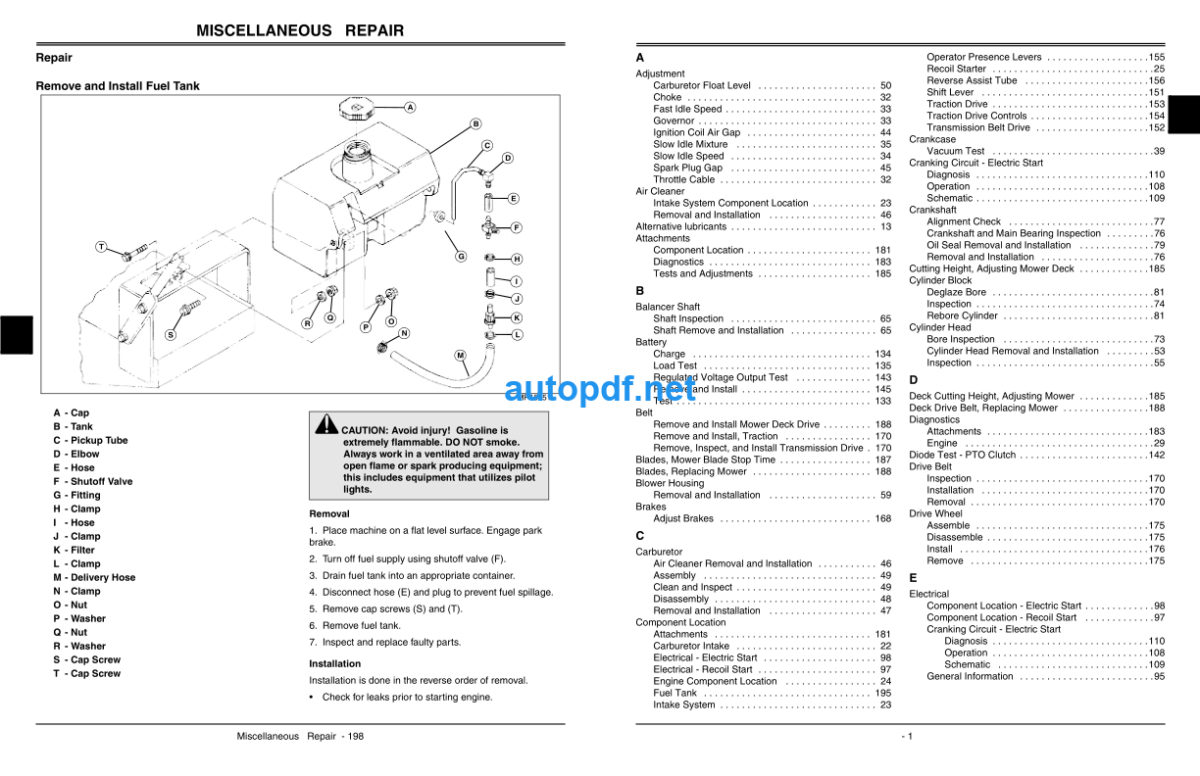 7G18 Commercial Walk-Behind Mower Technical Manual (TM2220)