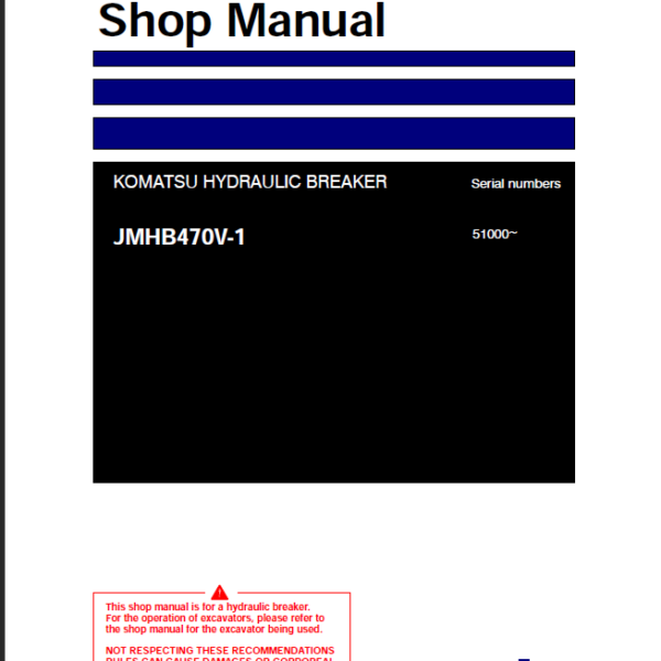 JMHB470V-1 (SEN06685-04) Shop Manual