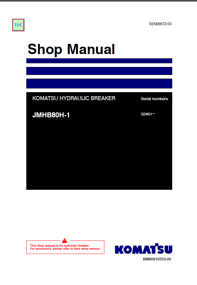 JMHB80H-1 Shop Manual