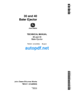 30 and 40 Baler Ejector Technical Manual (TM1311)