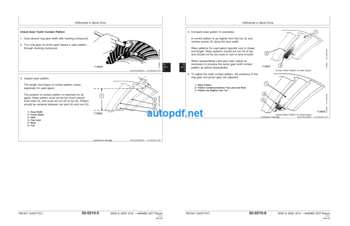 310SJ Backhoe Loader Operation and Test Technical Manual (TM10131U)