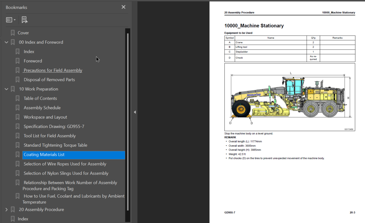 GD955-7 (GEN00259-01) Shop Manual