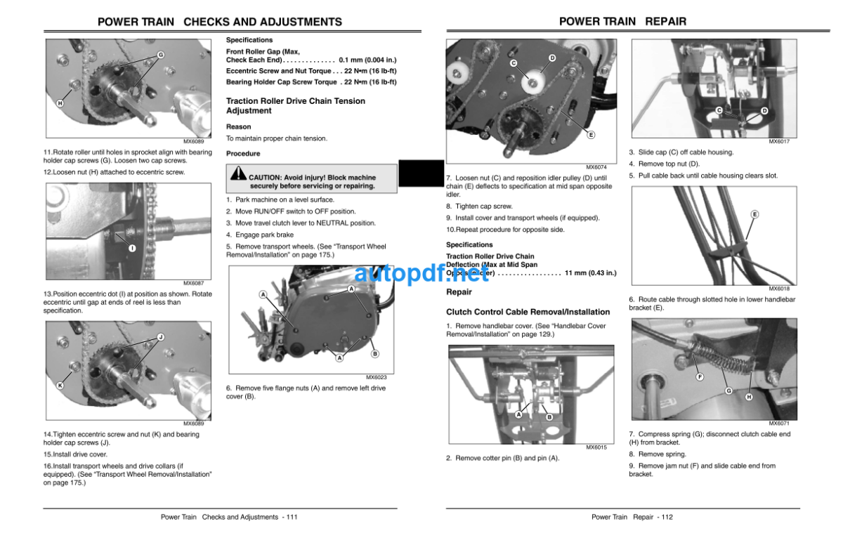 180B, 220B, and 260B Greensmower Technical Manual (TM2004)