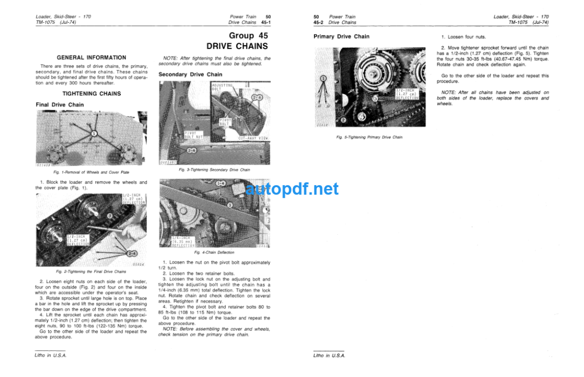 170 Skid-Steer Loader Technical Manual (TM1075)