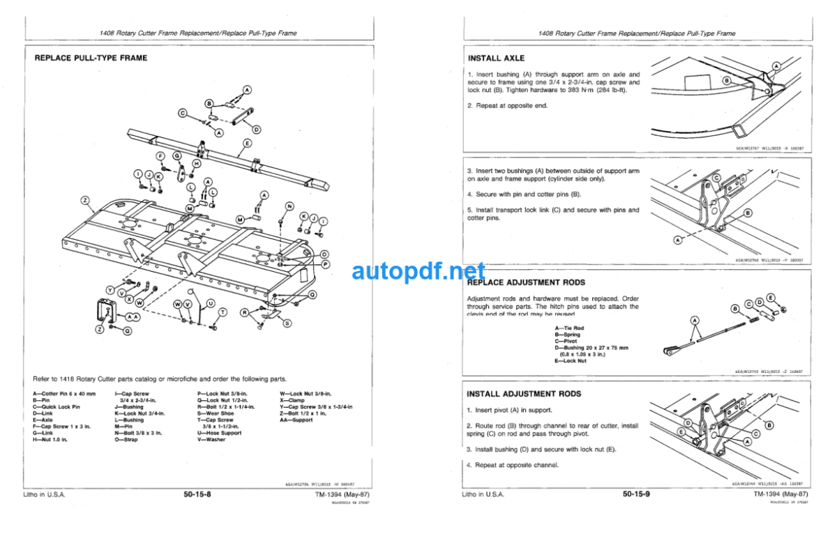 3 6 8 & 9 Series Rotary Cutters Technical Manual (TM1394)