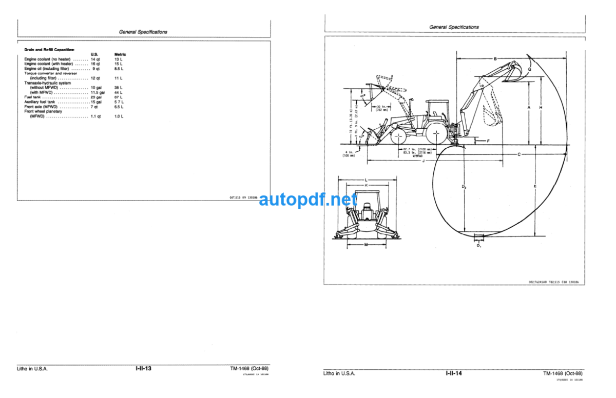 410B 410C 510B 510C Backhoe Loaders Operation and Tests Technical Manual (TM1468)