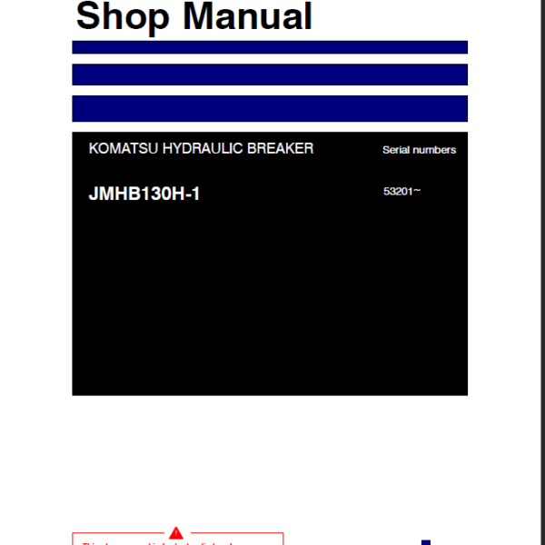 JMHB130H-1 Shop Manual