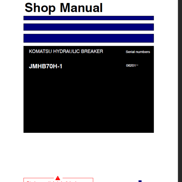 JMHB70H-1 Shop Manual