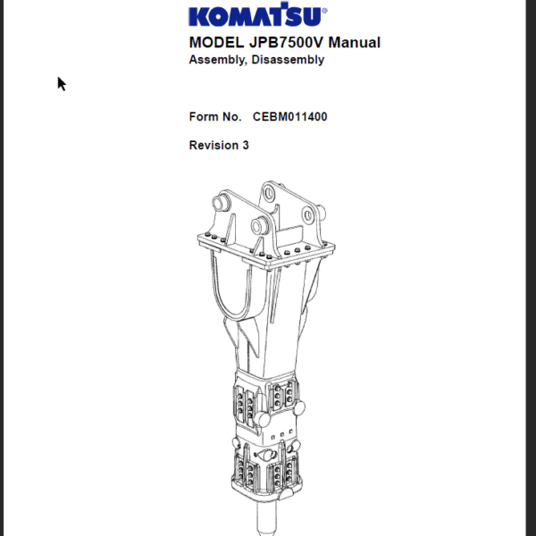 JPB7500V SX Shop Manual