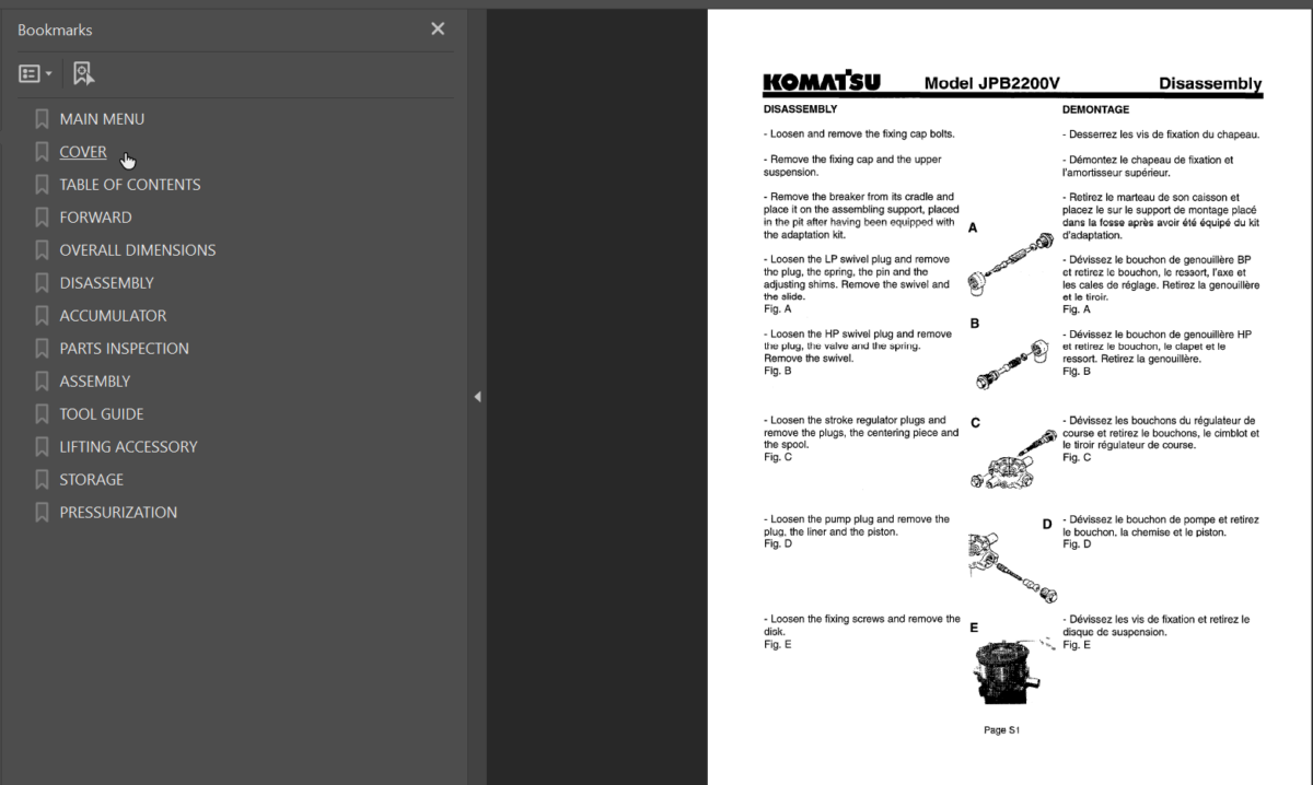 JPB2200V Shop Manual