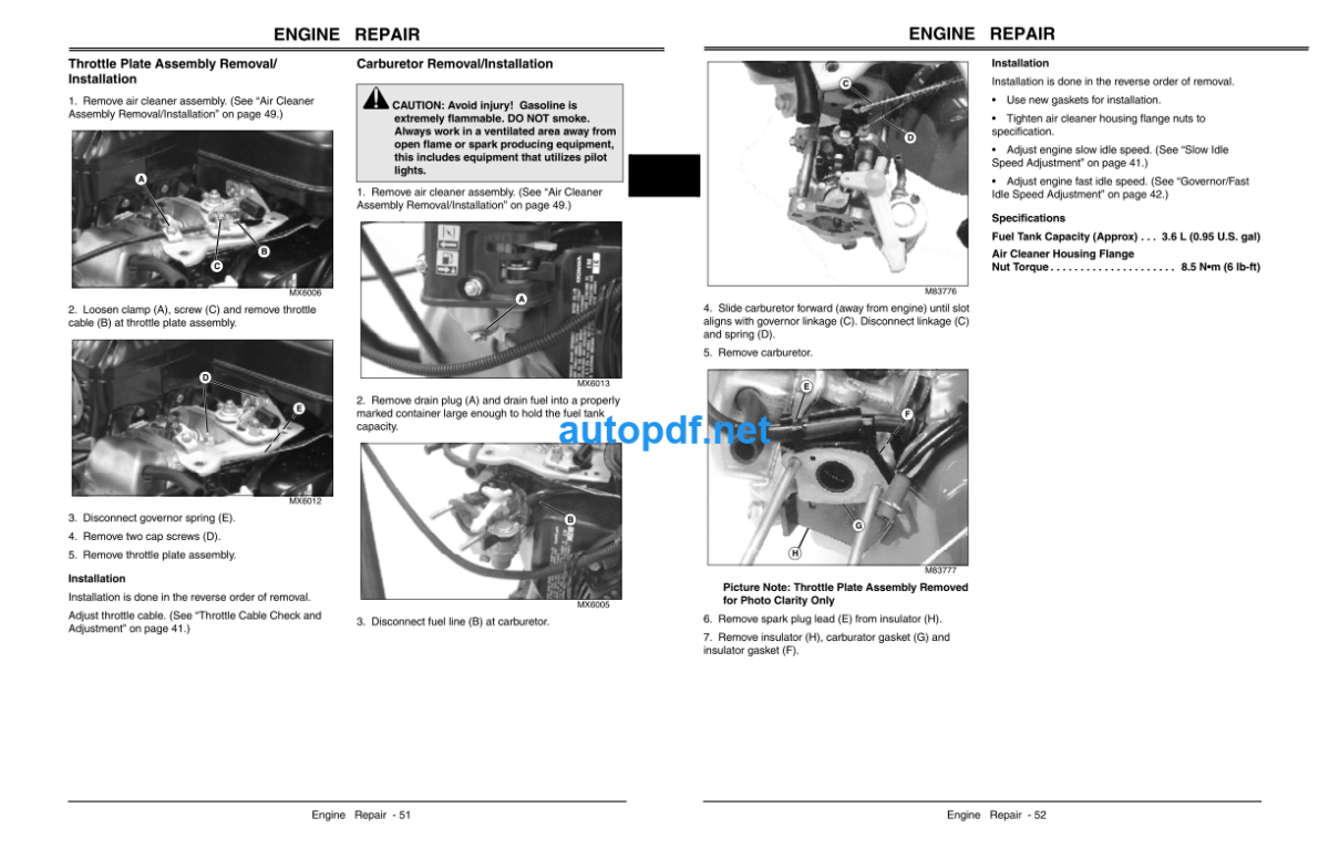 180B, 220B, and 260B Greensmower Technical Manual (TM2004)