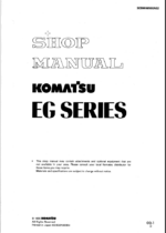 EG SERIES Shop Manual