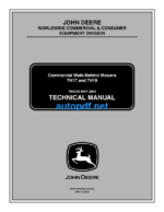 7H17 and 7H19 Commercial Walk-Behind Mowers Technical Manual (TM2133)