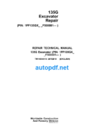 135G Excavator Repair Technical Manual (TM14054X19)