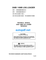 330B 430B Log Loader Technical Manual (TMF307843)