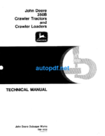 350B Crawler Tractors and Crawler Loaders Technical Manual (TM1032)