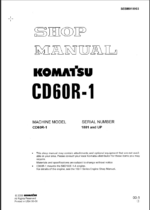 CD60R-1 Shop Manual