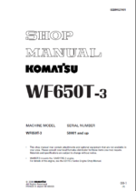 WF650T-3 Shop Manual