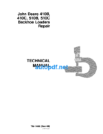 410B 410C 510B 510C Backhoe Loaders Repair Technical Manual (TM1489)