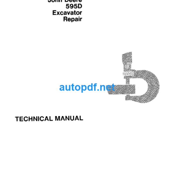 595D Excavator Repair Technical Manual (TM1445)