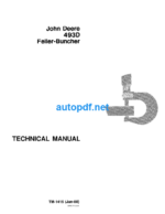 493D Feller Buncher Technical Manual (TM1415)