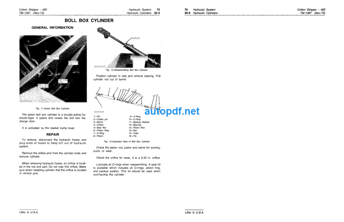 482 Cotton Stripper Technical Manual (TM1097)