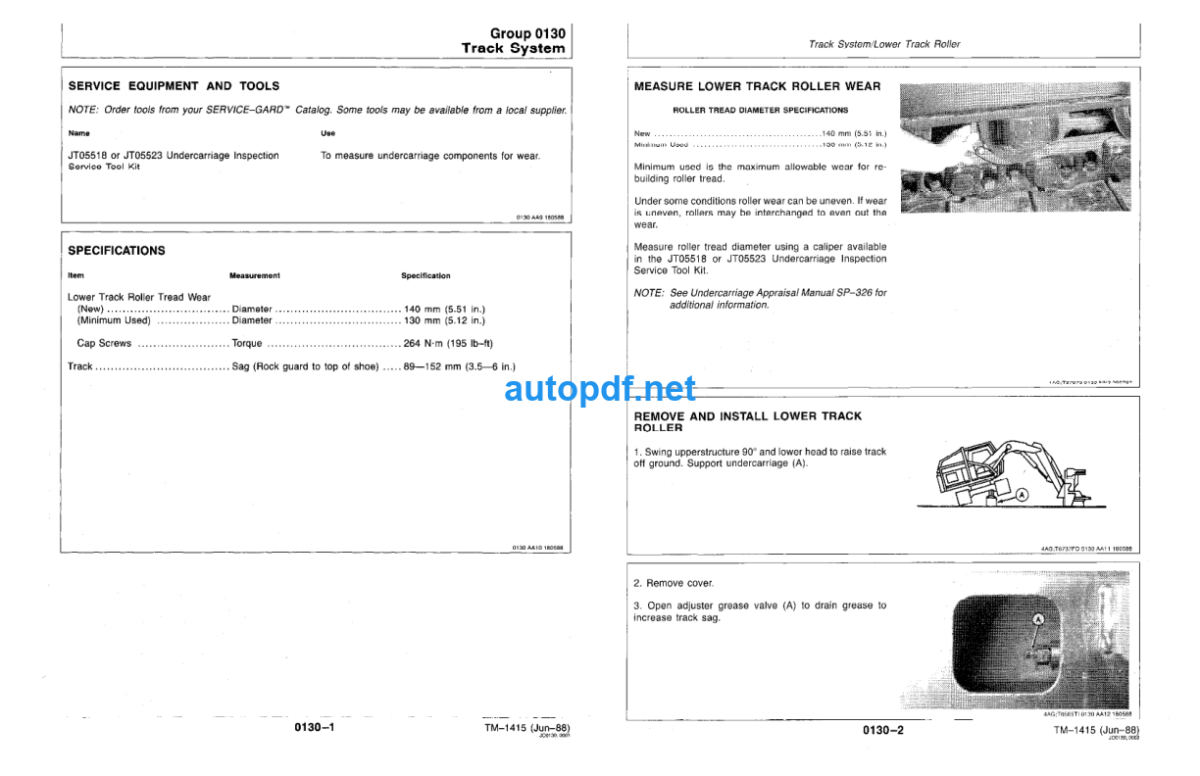 493D Feller Buncher Technical Manual (TM1415)