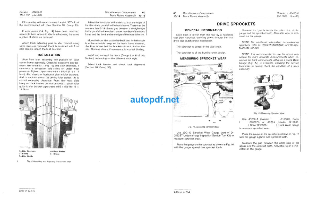 450C Crawler Technical Manual