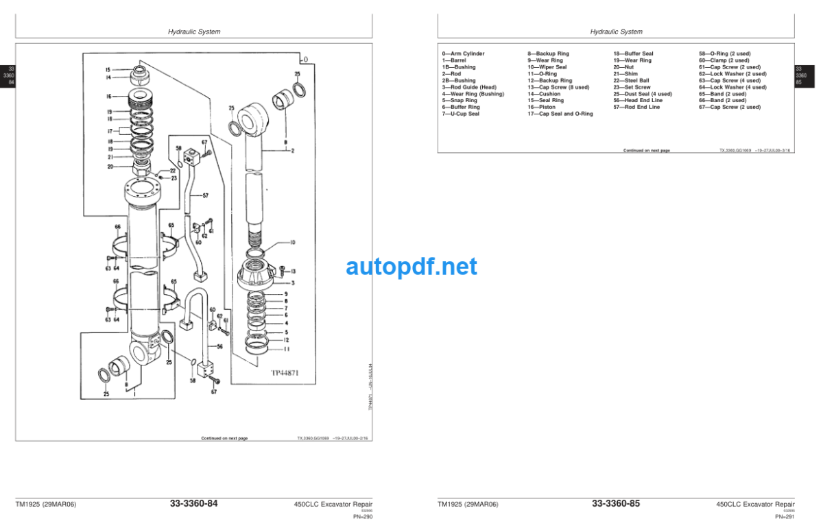 450CLC Excavator Repair Technical Manual TM1925 29MAR06