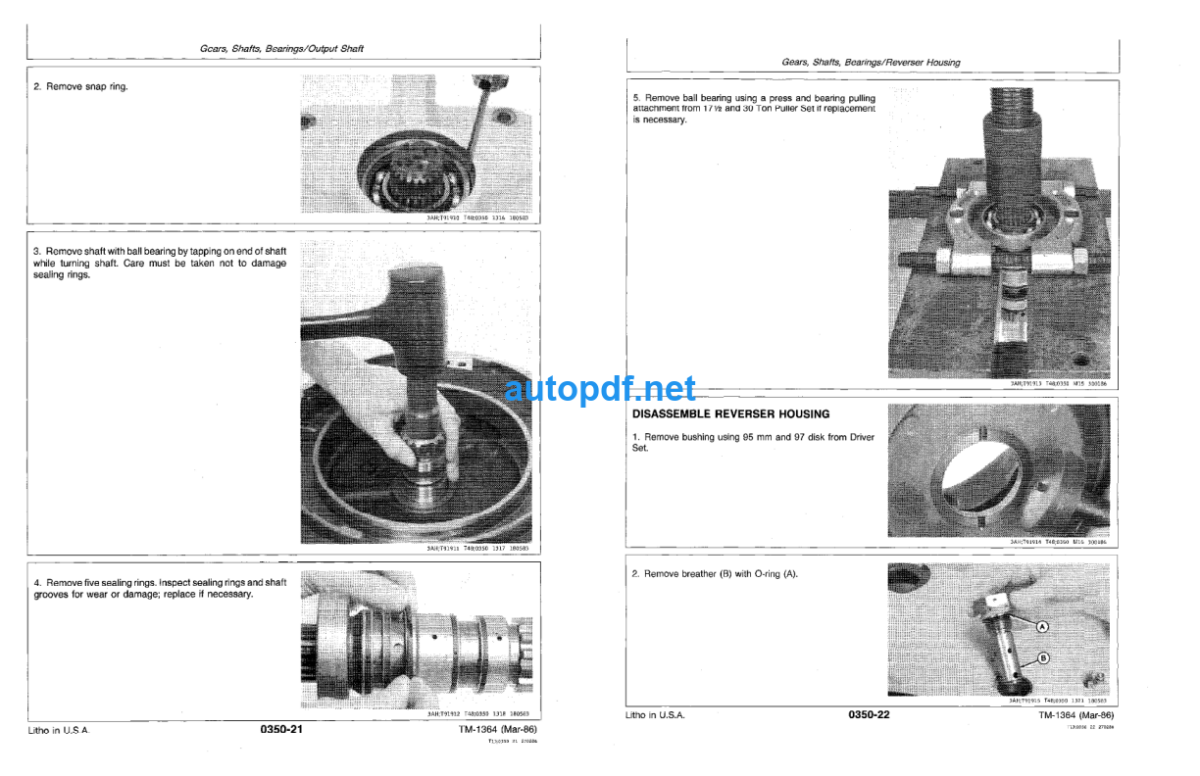 410B 410C 510B 510C Backhoe Loaders Repair Technical Manual (TM1489)